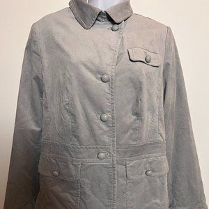 Talbots Grey Velour Blazer NWT Women's Size 10